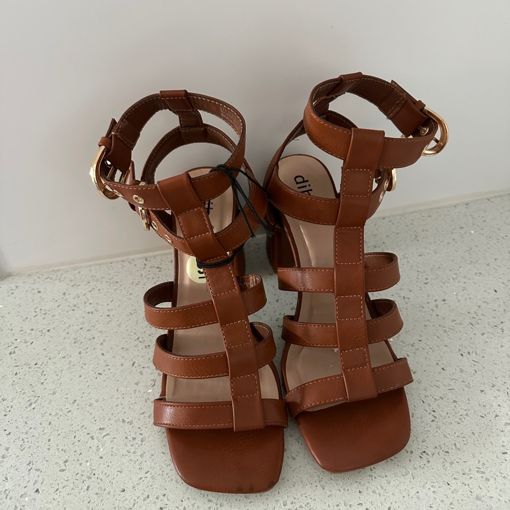 Brown Strappy Sandals